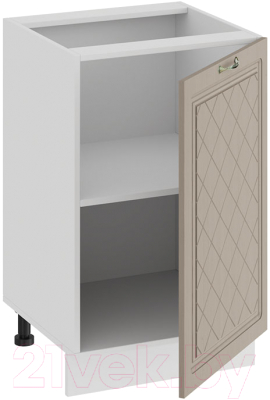 Шкаф-стол кухонный ТриЯ Бьянка 1Н5 (белый/дуб кофе)