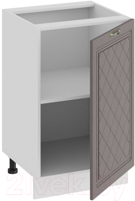 Шкаф-стол кухонный ТриЯ Бьянка 1Н5 (белый/дуб серый)