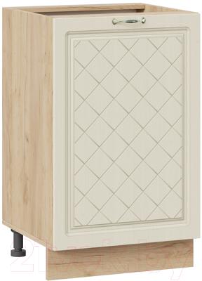 Шкаф-стол кухонный ТриЯ Бьянка 1Н5 (дуб крафт золотой/дуб ваниль) - фото