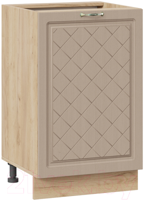 Шкаф-стол кухонный ТриЯ Бьянка 1Н5 (дуб крафт золотой/дуб кофе) - фото