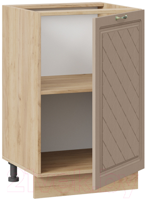 Шкаф-стол кухонный ТриЯ Бьянка 1Н5 (дуб крафт золотой/дуб кофе)