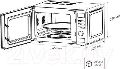 Микроволновая печь Lex FSMO D.02 WH