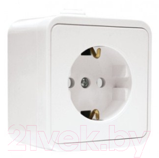 Розетка EKF Прага-1 16А с защитными шторками - фото