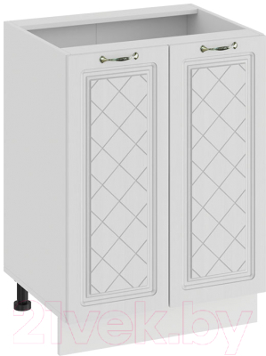 Шкаф-стол кухонный ТриЯ Бьянка 1Н6 (белый/дуб белый) - фото