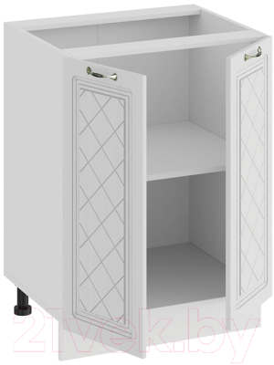 Шкаф-стол кухонный ТриЯ Бьянка 1Н6 (белый/дуб белый)