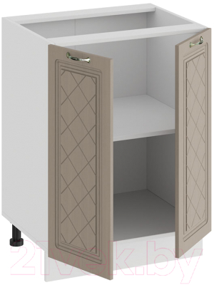 Шкаф-стол кухонный ТриЯ Бьянка 1Н6 (белый/дуб кофе)