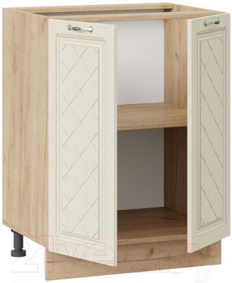 Шкаф-стол кухонный ТриЯ Бьянка 1Н6 (дуб крафт золотой/дуб ваниль)