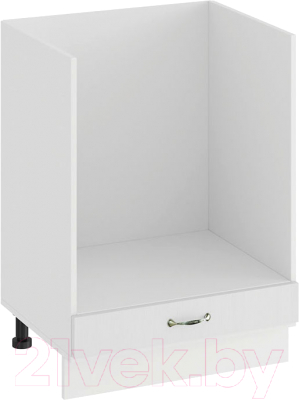 Шкаф под духовку ТриЯ Бьянка 1Н6Б (белый/дуб белый) - фото