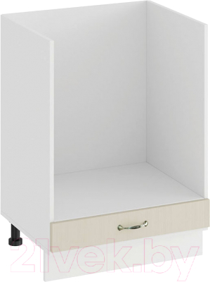 Шкаф под духовку ТриЯ Бьянка 1Н6Б (белый/дуб ваниль) - фото