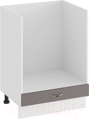 Шкаф под духовку ТриЯ Бьянка 1Н6Б (белый/дуб серый) - фото