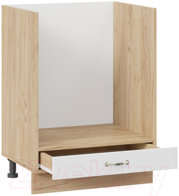 Шкаф под духовку ТриЯ Бьянка 1Н6Б (дуб крафт золотой/дуб белый)