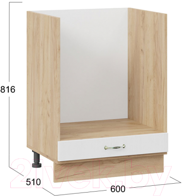 Шкаф под духовку ТриЯ Бьянка 1Н6Б (дуб крафт золотой/дуб белый)