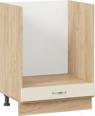 Шкаф под духовку ТриЯ Бьянка 1Н6Б (дуб крафт золотой/дуб ваниль) - фото