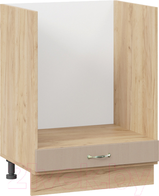 Шкаф под духовку ТриЯ Бьянка 1Н6Б (дуб крафт золотой/дуб кофе) - фото