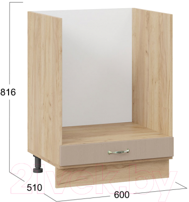 Шкаф под духовку ТриЯ Бьянка 1Н6Б (дуб крафт золотой/дуб кофе)
