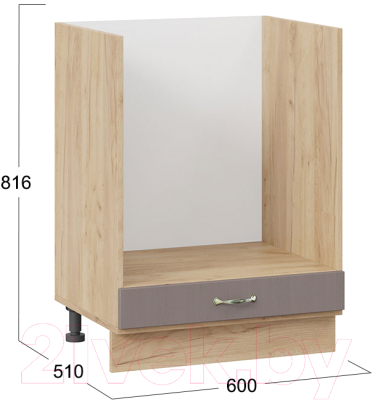 Шкаф под духовку ТриЯ Бьянка 1Н6Б (дуб крафт золотой/дуб серый)