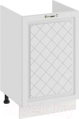 Шкаф под мойку ТриЯ Бьянка 1Н5М (белый/дуб белый) - фото