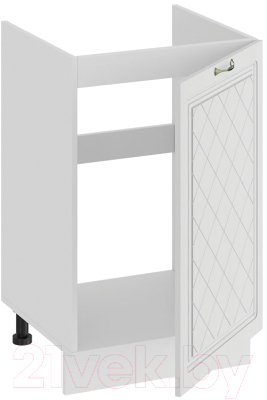 Шкаф под мойку ТриЯ Бьянка 1Н5М (белый/дуб белый)