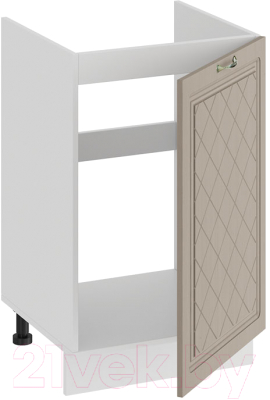 Шкаф под мойку ТриЯ Бьянка 1Н5М (белый/дуб кофе)