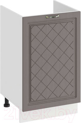 Шкаф под мойку ТриЯ Бьянка 1Н5М (белый/дуб серый) - фото