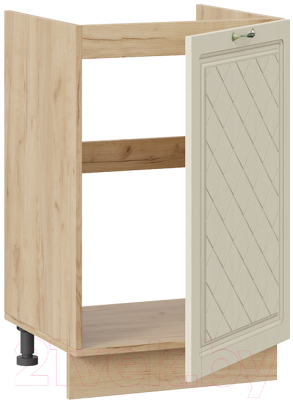 Шкаф под мойку ТриЯ Бьянка 1Н5М (дуб крафт золотой/дуб ваниль)