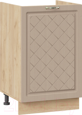 Шкаф под мойку ТриЯ Бьянка 1Н5М (дуб крафт золотой/дуб кофе) - фото