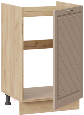 Шкаф под мойку ТриЯ Бьянка 1Н5М (дуб крафт золотой/дуб кофе)