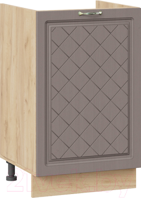 Шкаф под мойку ТриЯ Бьянка 1Н5М (дуб крафт золотой/дуб серый) - фото