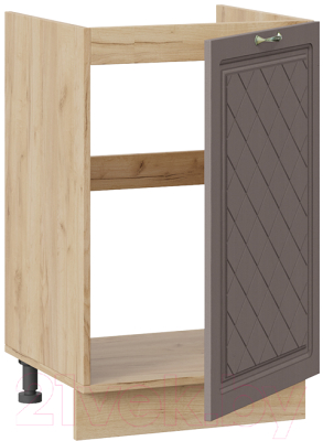 Шкаф под мойку ТриЯ Бьянка 1Н5М (дуб крафт золотой/дуб серый)