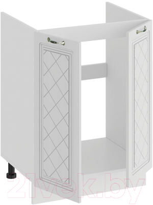 Шкаф под мойку ТриЯ Бьянка 1Н6М (белый/дуб белый)