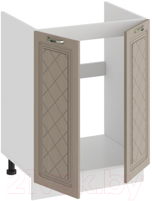 Шкаф под мойку ТриЯ Бьянка 1Н6М (белый/дуб кофе)