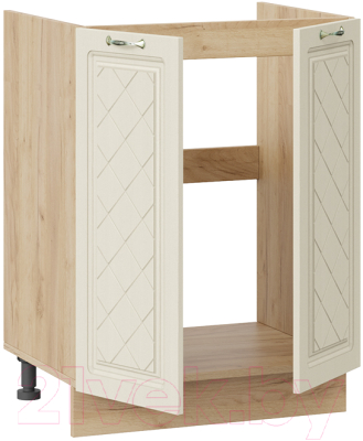 Шкаф под мойку ТриЯ Бьянка 1Н6М (дуб крафт золотой/дуб ваниль)