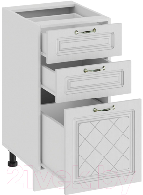 Шкаф-стол кухонный ТриЯ Бьянка 1Н4Я3 (белый/дуб белый)