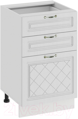 Шкаф-стол кухонный ТриЯ Бьянка 1Н5Я3 (белый/дуб белый) - фото