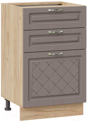 Шкаф-стол кухонный ТриЯ Бьянка 1Н5Я3 (дуб крафт золотой/дуб серый) - фото