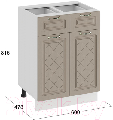 Шкаф-стол кухонный ТриЯ Бьянка 1Н6Я1