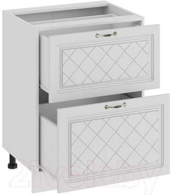 Шкаф-стол кухонный ТриЯ Бьянка 1Н6Я2 (белый/дуб белый)