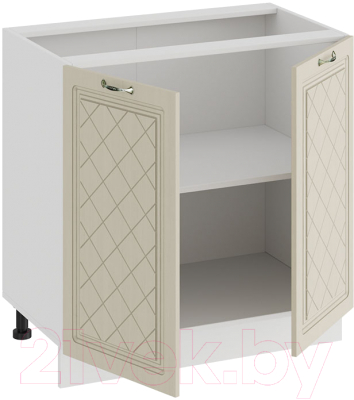 Шкаф-стол кухонный ТриЯ Бьянка 1Н8 (белый/дуб ваниль)