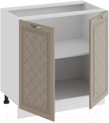Шкаф-стол кухонный ТриЯ Бьянка 1Н8 (белый/дуб кофе)