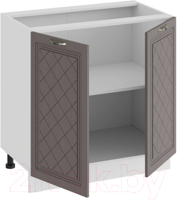 Шкаф-стол кухонный ТриЯ Бьянка 1Н8 (белый/дуб серый)