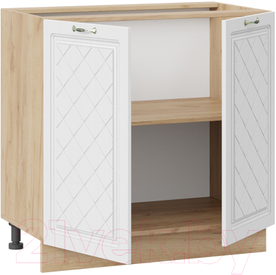 Шкаф-стол кухонный ТриЯ Бьянка 1Н8 (дуб крафт золотой/дуб белый)