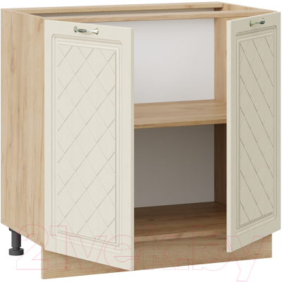 Шкаф-стол кухонный ТриЯ Бьянка 1Н8 (дуб крафт золотой/дуб ваниль)