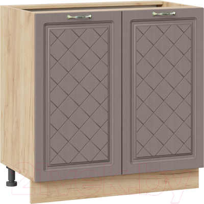 Шкаф-стол кухонный ТриЯ Бьянка 1Н8 (дуб крафт золотой/дуб серый) - фото