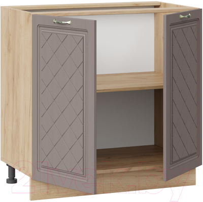 Шкаф-стол кухонный ТриЯ Бьянка 1Н8 (дуб крафт золотой/дуб серый)