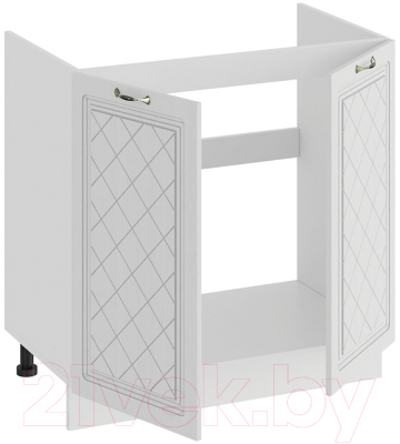 Шкаф под мойку ТриЯ Бьянка 1Н8М (белый/дуб белый)