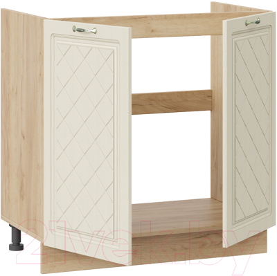 Шкаф под мойку ТриЯ Бьянка 1Н8М (дуб крафт золотой/дуб ваниль)