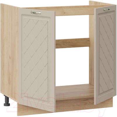 Шкаф под мойку ТриЯ Бьянка 1Н8М (дуб крафт золотой/дуб кофе)