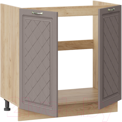 Шкаф под мойку ТриЯ Бьянка 1Н8М (дуб крафт золотой/дуб серый)