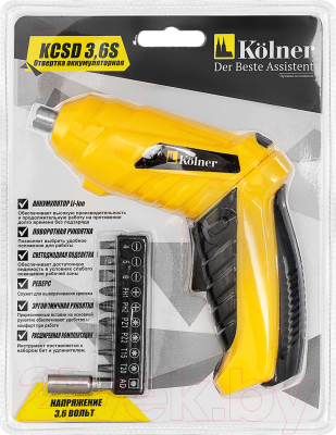 Электроотвертка Kolner KCSD 3.6S