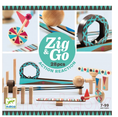 Конструктор Djeco ЗигнГоу / 05640 (28эл)